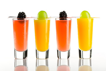 Tropical Shots isolated on white background