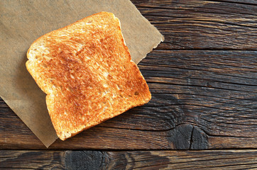 Slice of toasted bread