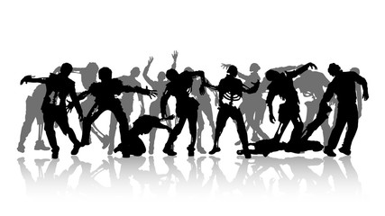 Obraz premium zombie crowd 400