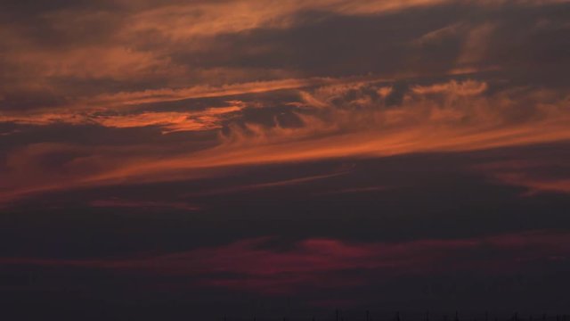 4K・日没後の雲・タイムラプス_3-357