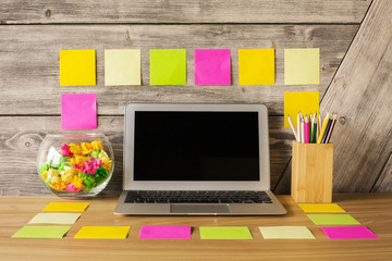 Creative vibrant desktop