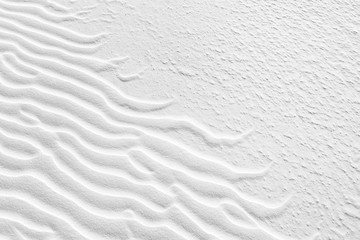 Rippled desert sand in White Sands National Monument, New Mexico.