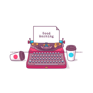 Color Illustration Good morning