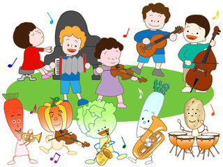 野菜と子供の音楽祭