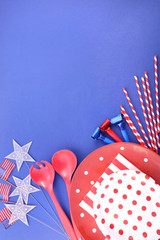 Obraz premium Happy Fourth of July Party Background.