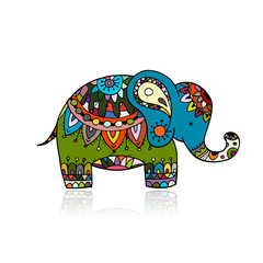 Elephant ornate, sketch for your design