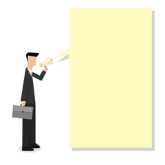 announcement from manager or business consultant