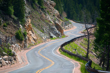 Long and Winding Curvy Mountain Road