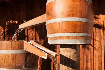 Water barrel chutes