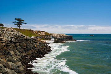 Rock Tunnel on California Coast