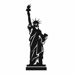 Statue of liberty icon, simple style