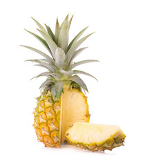 Pineapple isolated on white background