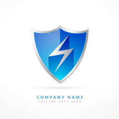 security shield logo template design