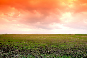 The image of farmland.