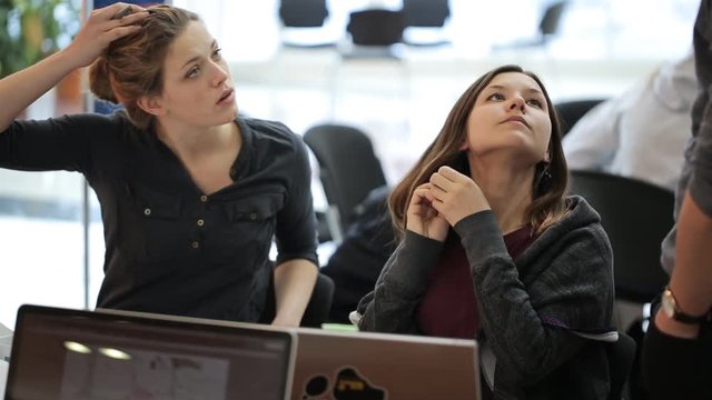 Office staff come up with a new approach to implementation of sales plan. 