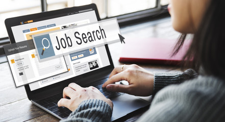 Job Search Human Resources Recruitment Career Concept