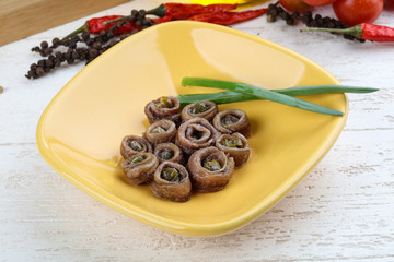 Anchovy with capers