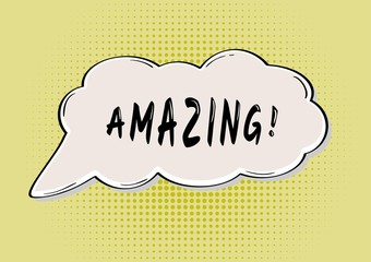 AMAZING comic bubble