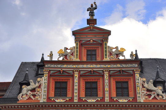 Das Gildehaus - prächtiges Bürgerhaus am Fischmarkt zu Erfurt
