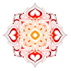 Decorative mandala shape