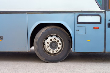 dirty bus wheel © balakleypb