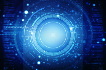 2d illustration technology background