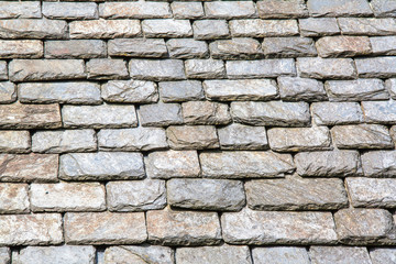 Fototapeta premium Toiture avec tuiles de pierre, Roscoff, Finistère, Bretagne