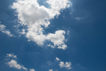Blue sky and white clouds