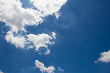 Blue sky and white clouds