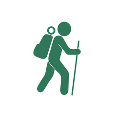 Hiking icon illustration isolated vector sign symbol