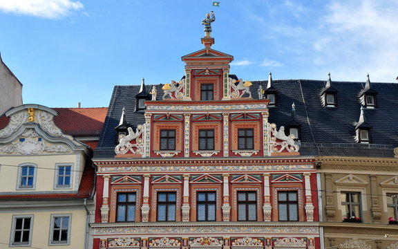Das Gildehaus - prächtiges Bürgerhaus am Fischmarkt zu Erfurt