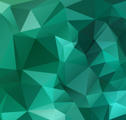 Obraz premium Green Polygonal Mosaic Background, Creative Design Templates