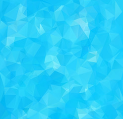 Blue Polygonal Mosaic Background, Creative Design Templates