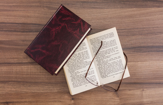 Books and glasses