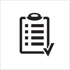 Action plan clipboard icon design over a white background. Board goal check list icon.