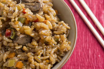 Rice with beef