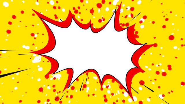 Comic style background animation design 