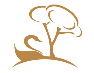 parc espace vert cygne