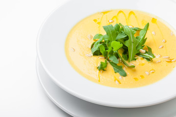 Cream of Cauliflower Soup with Green Herb
