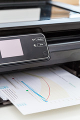 Printer, copier, scanner. Office table