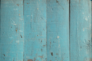 Fototapeta na wymiar Wooden boards painted in blue color use for background