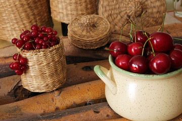 Sweet cherry and red currant