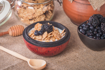 cereal flakes for breakfast