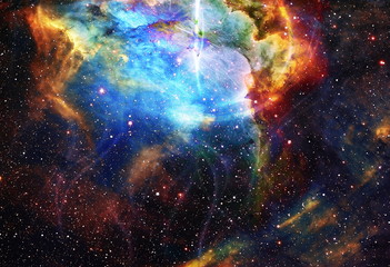 Cosmos and fractal effect, computer collage. Elements of this image furnished by NASA.
