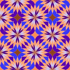 Abstract seamless geometric patterns. Kaleidoscope seamless geometric patterns.
