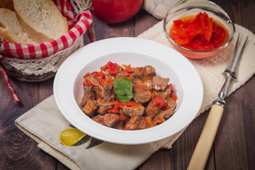 Meat stew with vegetables 