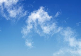 Light clouds in summer sky