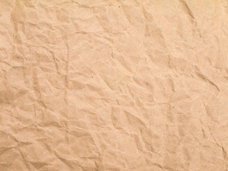 Brown crumpled paper