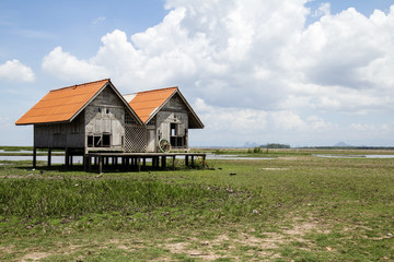 Damaged old house in  phatthalung Thailand