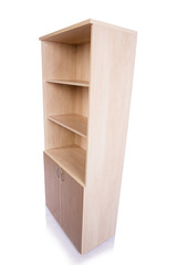 Office cabinet shelf isolated on white background